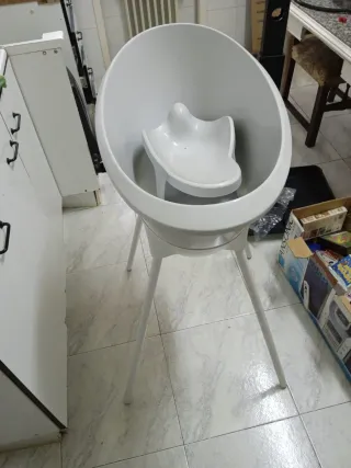Bañera para bebé blanca