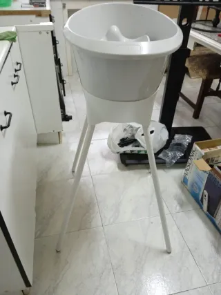 Bañera para bebé blanca