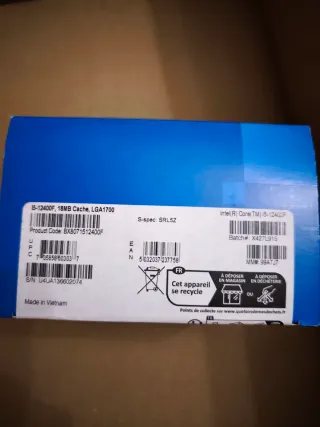 Procesador Intel Core i5-12400F LGA1700