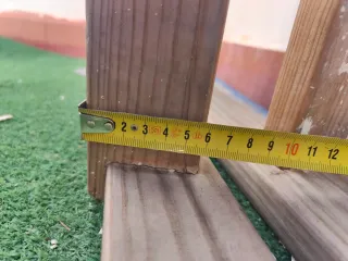 Escalera doble madera 12 peldaños