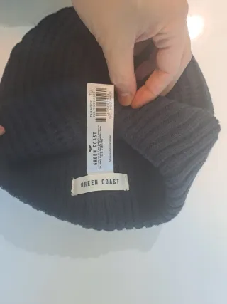 Gorro y bufanda azul marino Green Coast