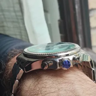 Reloj Paul Versan Cronógrafo Azul Plateado