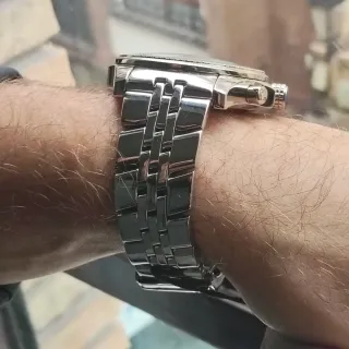 Reloj Paul Versan Cronógrafo Azul Plateado