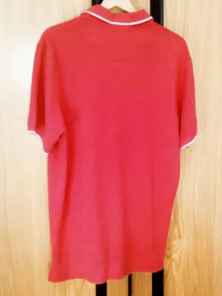 Polo rojo Massimo Dutti (Dutti Sport) - Talla L -