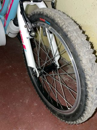 Bicicleta infantil JL Wenti 18” celeste y rosa