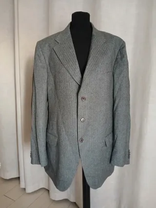 Abito completo gessato uomo - Tg 56