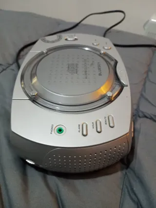 Radio Despertador CD Bluesky Plata