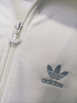 Chaqueta Adidas Firebird Vintage Blanca Gris