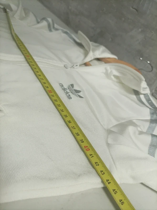 Chaqueta Adidas Firebird Vintage Blanca Gris