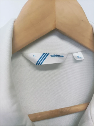 Chaqueta Adidas Firebird Vintage Blanca Gris