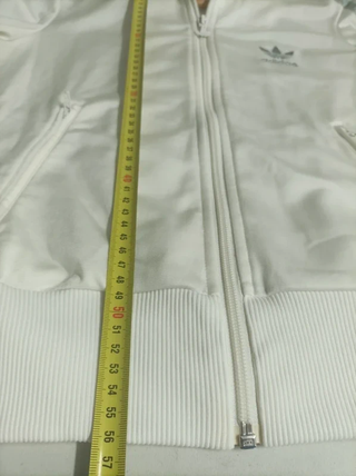 Chaqueta Adidas Firebird Vintage Blanca Gris