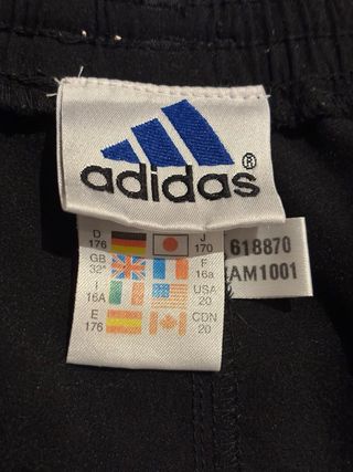 Pantalón Chándal Adidas Vintage Negro - Talla 176