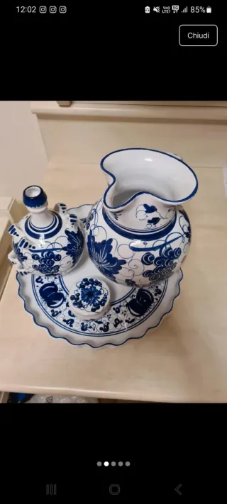 Centrotavola fatto a mano ceramica