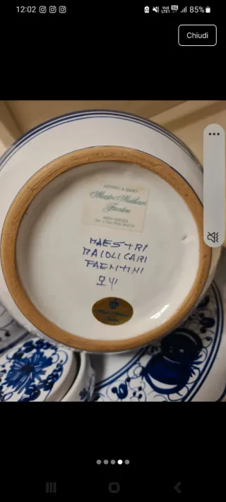 Centrotavola fatto a mano ceramica