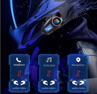 2 Intercomunicadores Moto Bluetooth 500 Metros