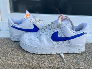 Zapatillas Nike Air Force 1 Blancas y Azules