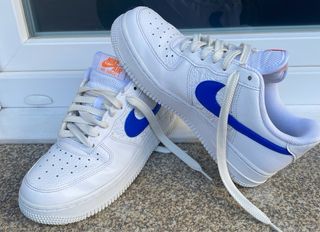 Zapatillas Nike Air Force 1 Blancas y Azules