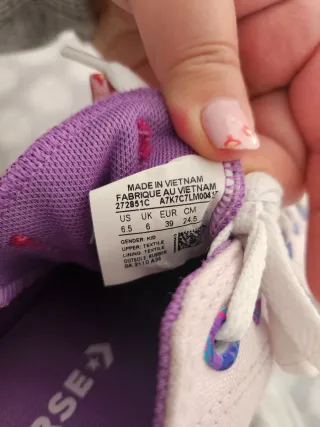 Converse Lila Mujer Talla X