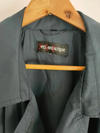 Trench YSL Vintage Azul