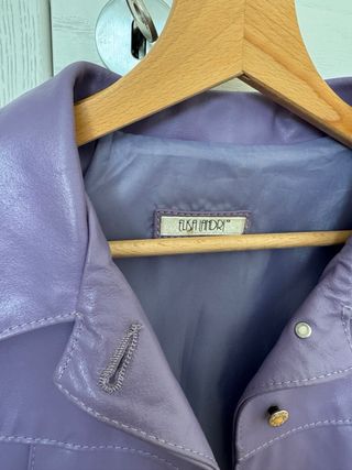 Giacca in pelle vintage Lilla