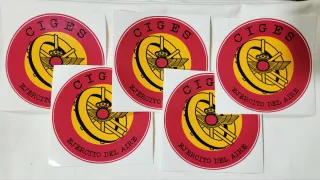 5 Pegatinas CIGES Ejército del Aire *