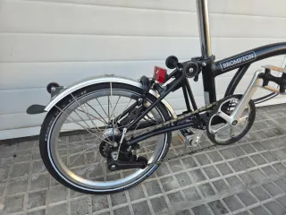 Bicicleta Plegable Brompton Negra