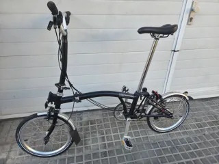 Bicicleta Plegable Brompton Negra