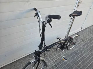 Bicicleta Plegable Brompton Negra