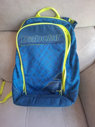 Paletero Babolat azul y amarillo