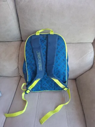 Paletero Babolat azul y amarillo