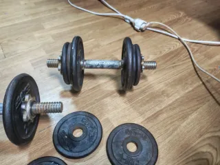 Mancuernas ajustables con discos 1kg. 2kg