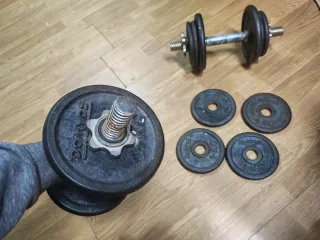 Mancuernas ajustables con discos 1kg. 2kg