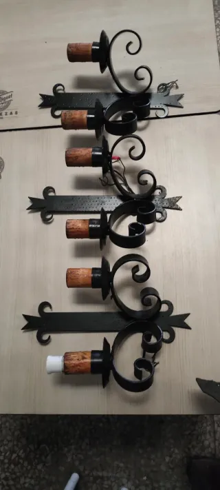 Aplique rústico pared metal