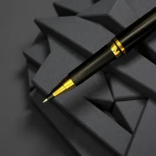 Bolígrafo Parker Negro y Dorado