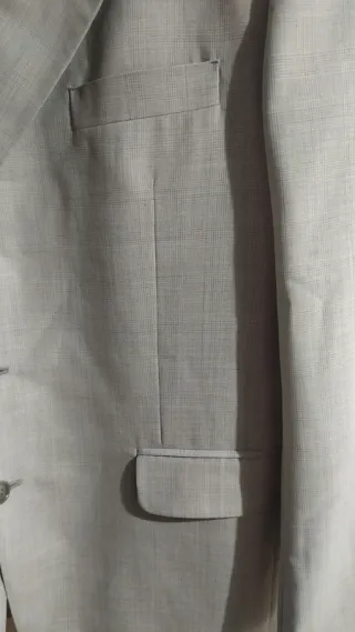 Chaqueta de traje gris hombre talla 56