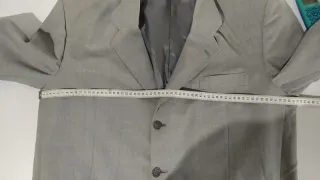 Chaqueta de traje gris hombre talla 56