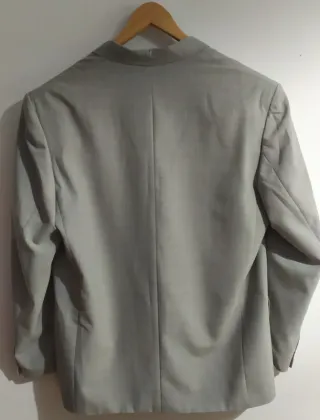 Chaqueta de traje gris hombre talla 56