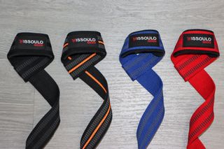 Correas de levantamiento de pesas azules