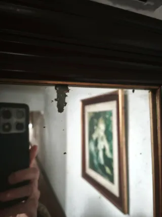 Espejo cuadrado antiguo