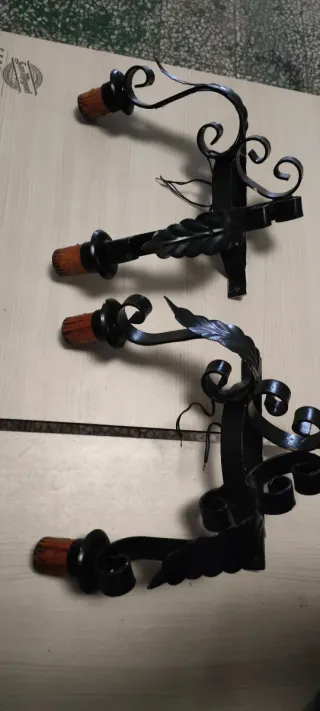 Apliques rústicos de pared (2 unidades)