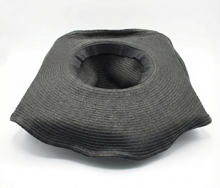 Pamela Negra Ala Ancha Flexible | Sombrero Playa