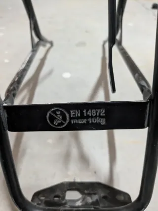 Portabultos Bicicleta Trasero Universal Negro