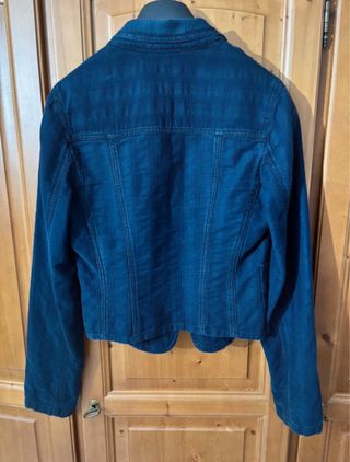 Women’s Blue Denim Zip-Up Jacket