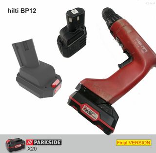 Adaptador Parkside X20 a Hilti BP12