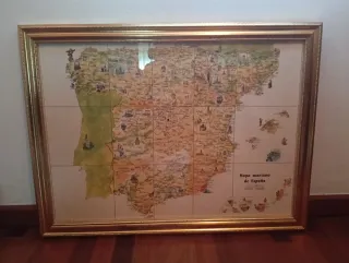 Marco madera dorado 80x60 cm