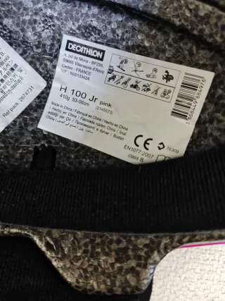 2 Cascos de esquí rosa y azul junior