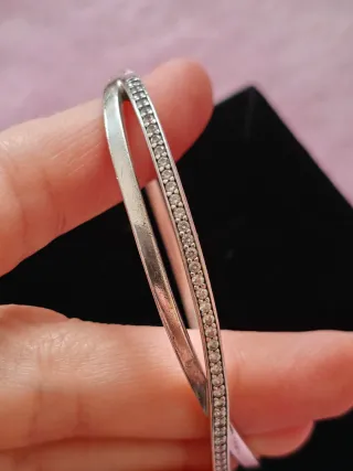 Pulsera Pandora plata con pedrería