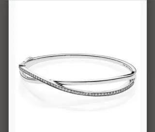 Pulsera Pandora plata con pedrería