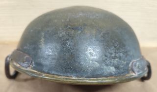 Olla Antigua Latón Asas Hierro Siglo XIX