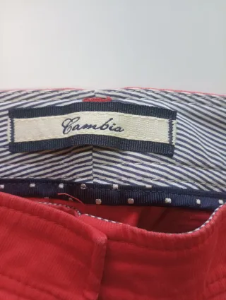 Pantalón mujer naranja oscuro